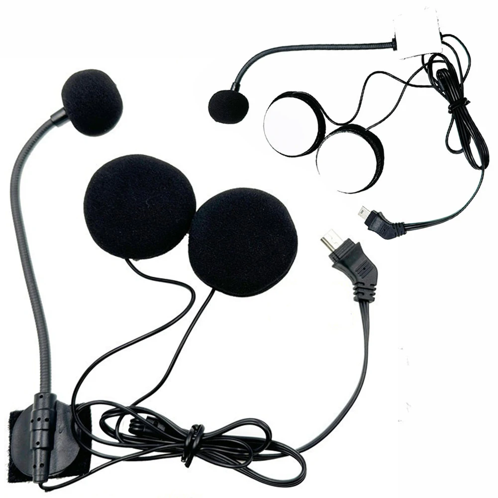 10핀 헤드폰 마이크 라디오 워키 토키 오토바이 인터콤 헤드셋 오토바이 풀 페이스 용 인터폰 헬멧 이어폰