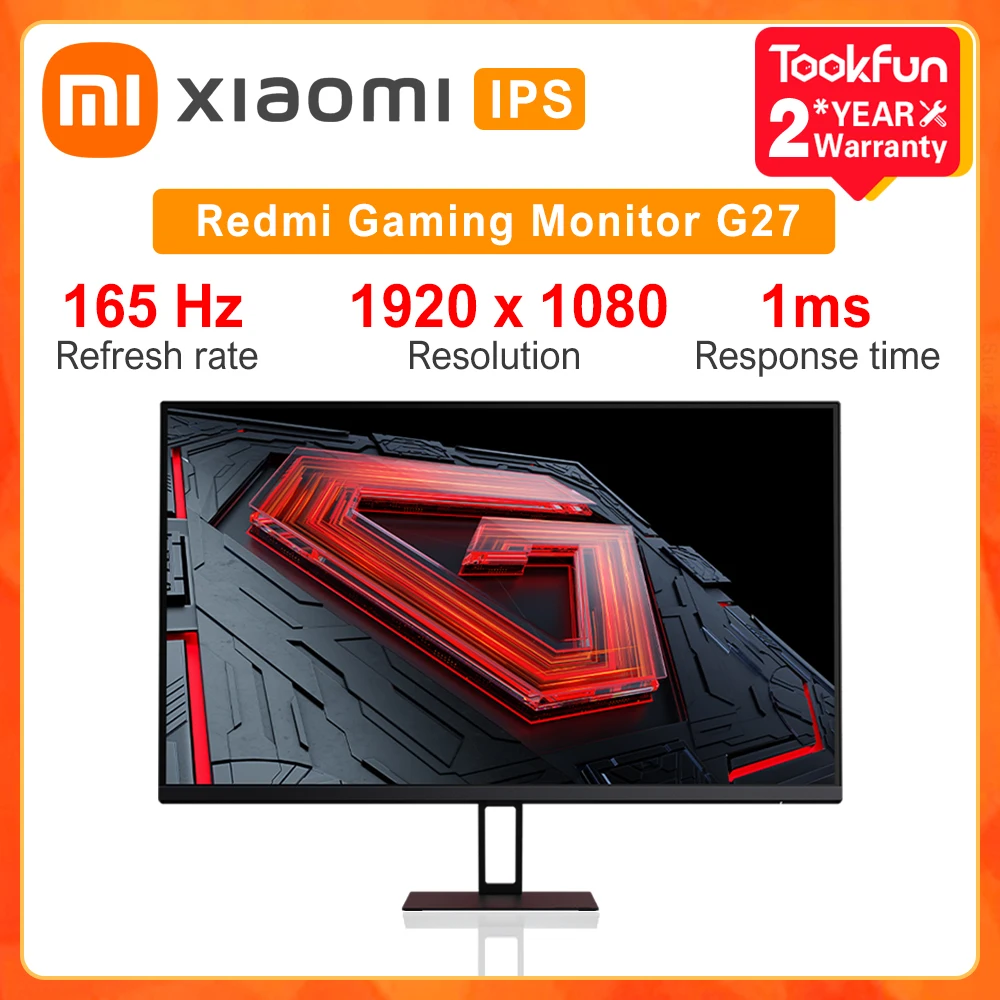 NEW Xiaomi Redmi Gaming Monitor G27/X27G IPS 1ms 165Hz Refresh Rate 1920 x 1080 Resolution 178° Viewing Angle 8 bit Color Depth