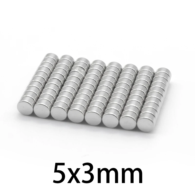 micro Small Round crafts Magnets N35 5x3mm Neodymium magnetic circular rare earth Magnet NdFe round 5*3mm