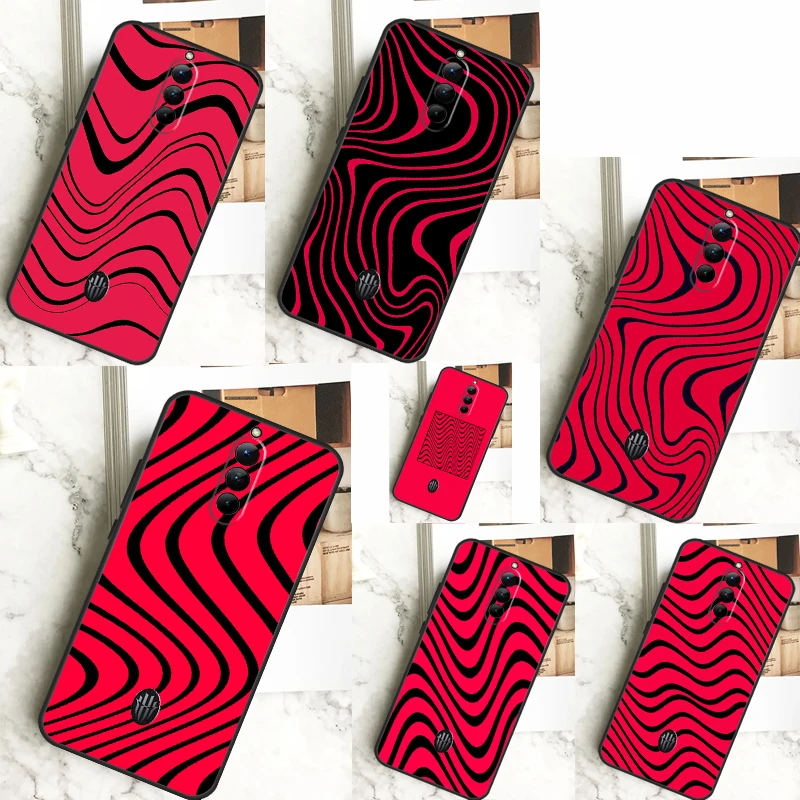 PewDiePie Waves Case For ZTE Nubia Red Magic 9 8 8S Pro Plus RedMagic 6S 7S Pro 6 7 Pro 5S 6R 5G Back Cover