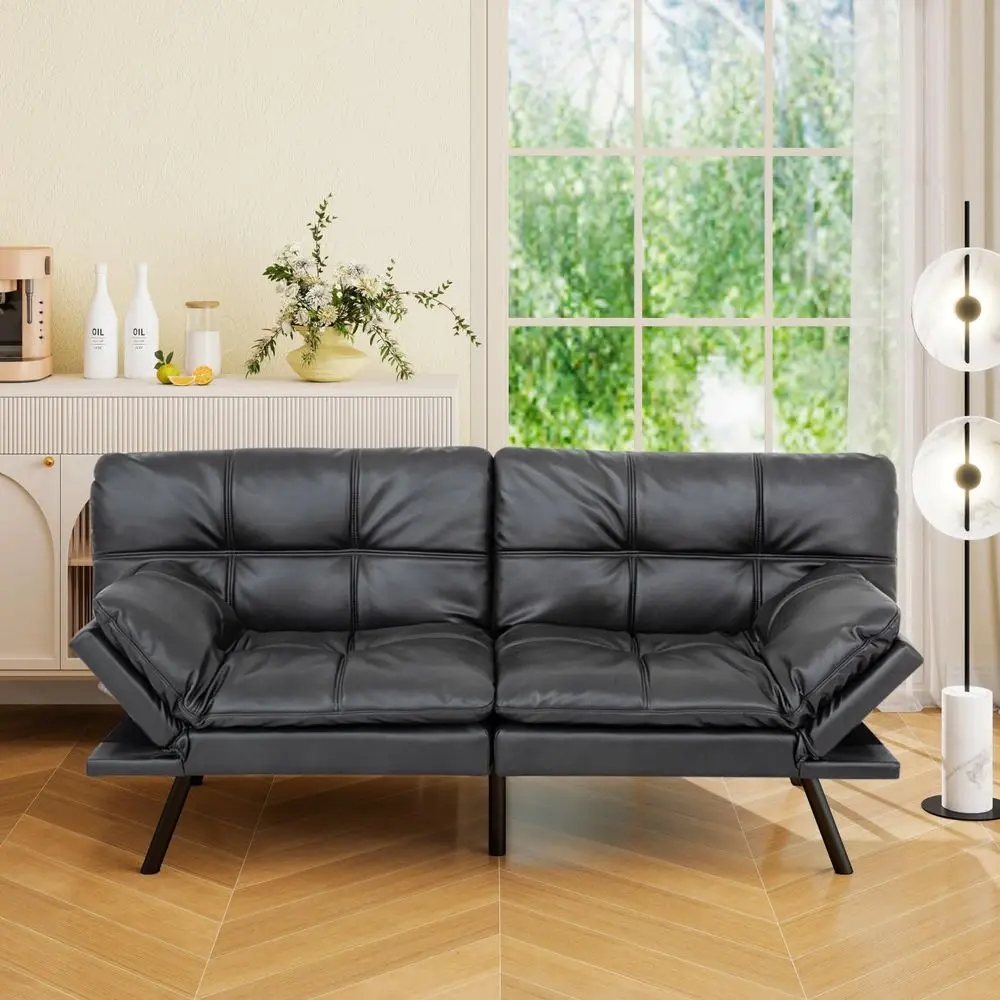 

Convertible Sofa Bed with Adjustable Backrest & Armrest, Comfortable for Small Spaces, Suitable for Living Rooms and Offices, Ma