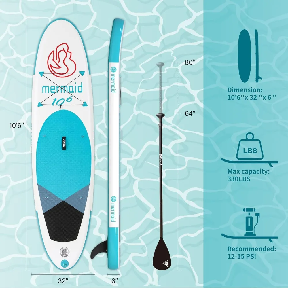 Inflatable Paddle Board for Adults - Paddleboards, 10ft Stand Up Paddle Board Inflatable Youth 11ft, SUP Boards, ISUP