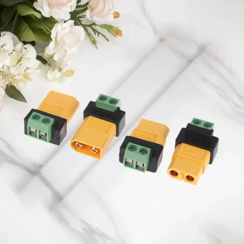 

2026 NEW Solderless XT60 Male Female Adapter Convert To 2Pin Terminal Charging Connector For UAV Solar Panel Model Equipment