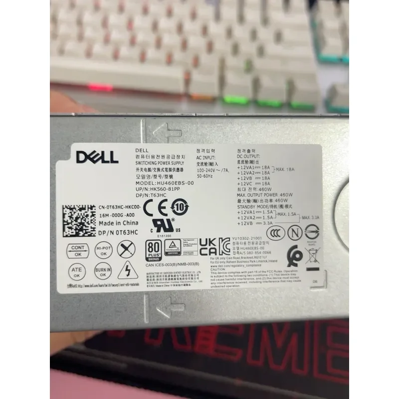 for Dell Original New Host Without Power Supply Model HU460EBS-00 460W Barebone Chassis Replacement Part