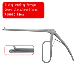 Cervical stainless steel live sampling forceps with round head and long round head biopsy forceps for gynecological instrument b