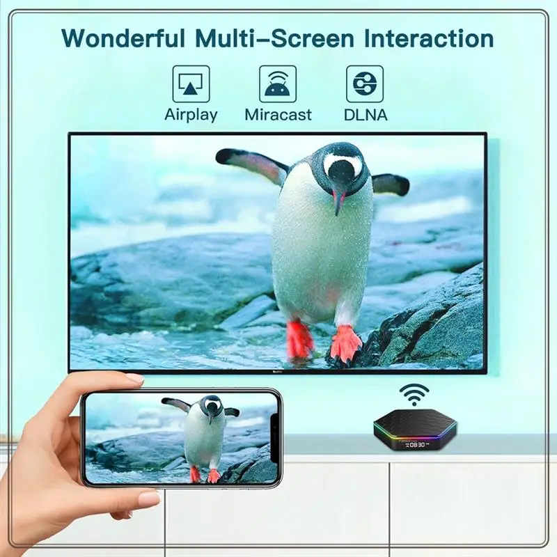 

Reliable-T95Z Plus Android 12 TV Box 8K Allwinner H618 2.4G 5G Wifi 6 BT 5.0 Media Player Android Box 2GB+16GB Durable ,US Plug,