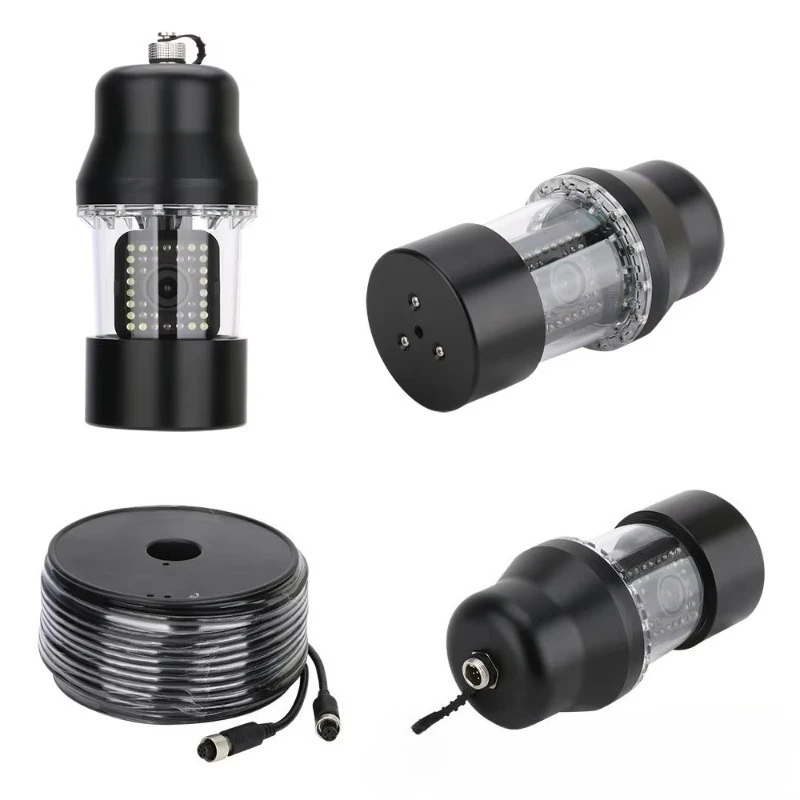 Fishing Pan-Tilt 360 Degree Rotating Underwater  Downhole TV Head 200m 300m 500m  DC 10V-18V Battery