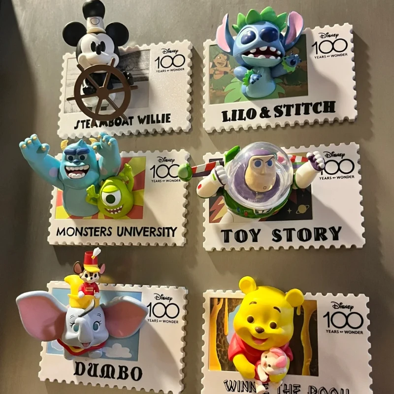 

Винтажная марка Disney 100, серия, слепая коробка, модные фигурки, милая аниме-кукла, орнамент, игрушка, модель, украшение, подарки