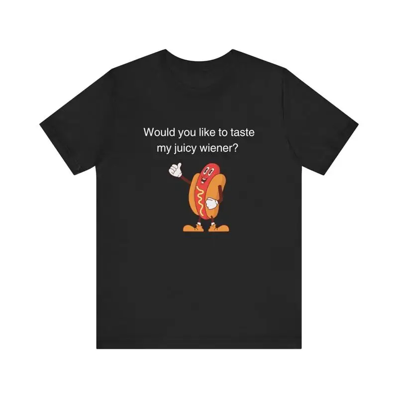 

Rude T Shirt for Men Taste My Wiener Funny Idea Guys Gag