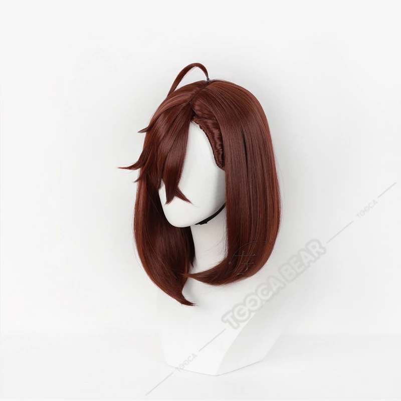 Anime Dandadan Momo Ayase Cosplay Wig Brown Short Hair Heat-resistant Fiber Hair+Wig Cap Halloween Party Girls Women