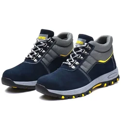 Man Work Sneakers  Welder Safety Shoes Anti-Smash Indestructible Safety Shoes Men Work Boots Steel Toe Security Boots Footwear