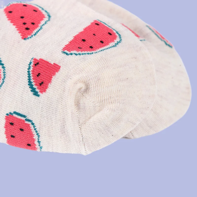 5/10 Paren Nieuwe Hoge Kwaliteit Onzichtbare Boot Sokken Fresh Casual Sokken Vrouwen Zomer Katoenen Dames Sokken Effen Kleur Fruit Sokken