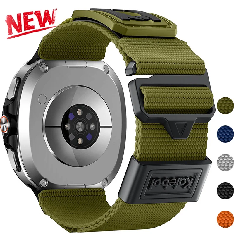 Cinturino sportivo all'aria aperta per Samsung Galaxy Watch 8 Classic 8 44mm 40mm Braccialetti per Galaxy Watch 8 Bracciale cinturino in nylon