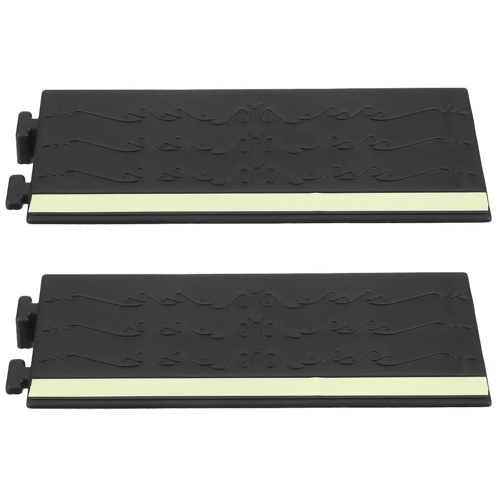 

2pcs Climbing Mats Plastic Doorway for Wheelchairs Sweeping Ramps Strips Sidewalk Ramps