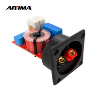 AIYIMA 2Pcs Speaker 2 Way Audio Frequency Divider Treable Bass Loudspeaker Crossover Filters DIY 80W Hifi Stereo Home Theater