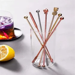 Stainless Steel Cocktail Drink Mixer Bar Stirring Mixing Sticks Muddler Ladle Stirrer Swizzle Sticks Coffee Stirring Sticks