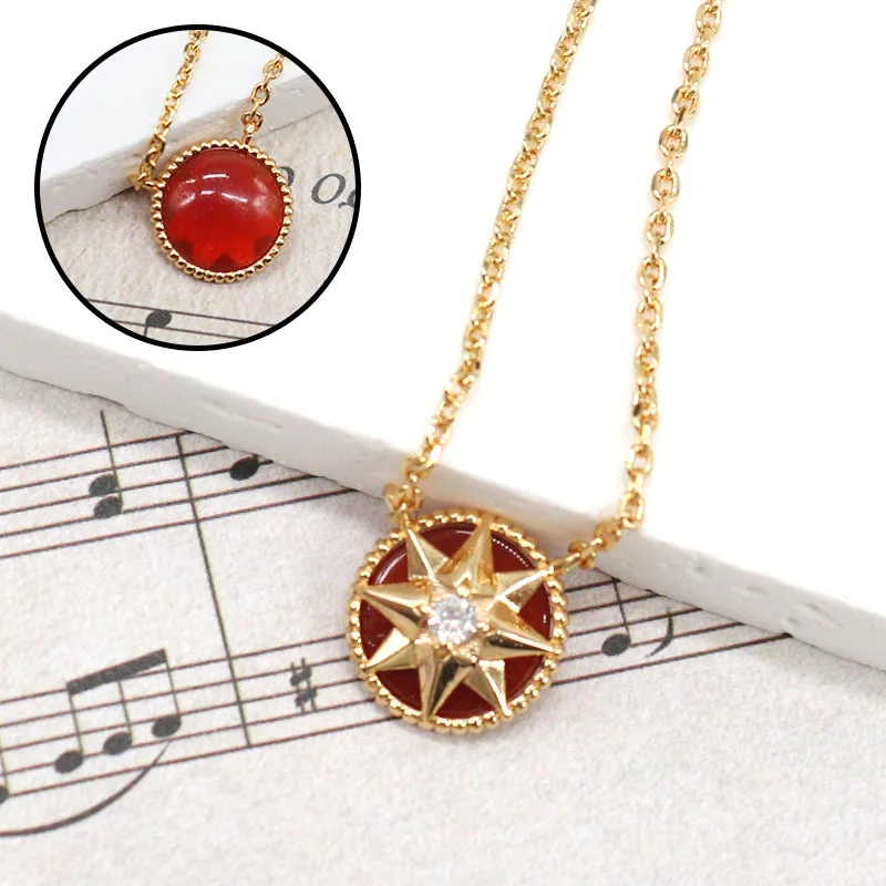 

Eight-Pointed Star Necklace Necklaces for Women Gold Plated Luxury Jewelry