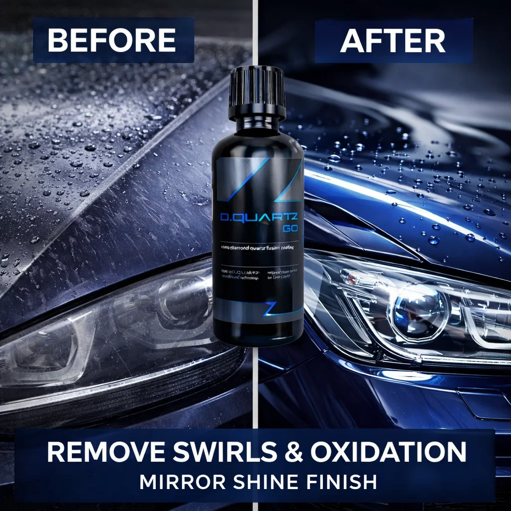 DQUARTZ GO 50ml Kit Nano Diamond Quartz Fusion Ceramic Coating for Car Care Enhanced Protection Gloss Increase Surface Hardness