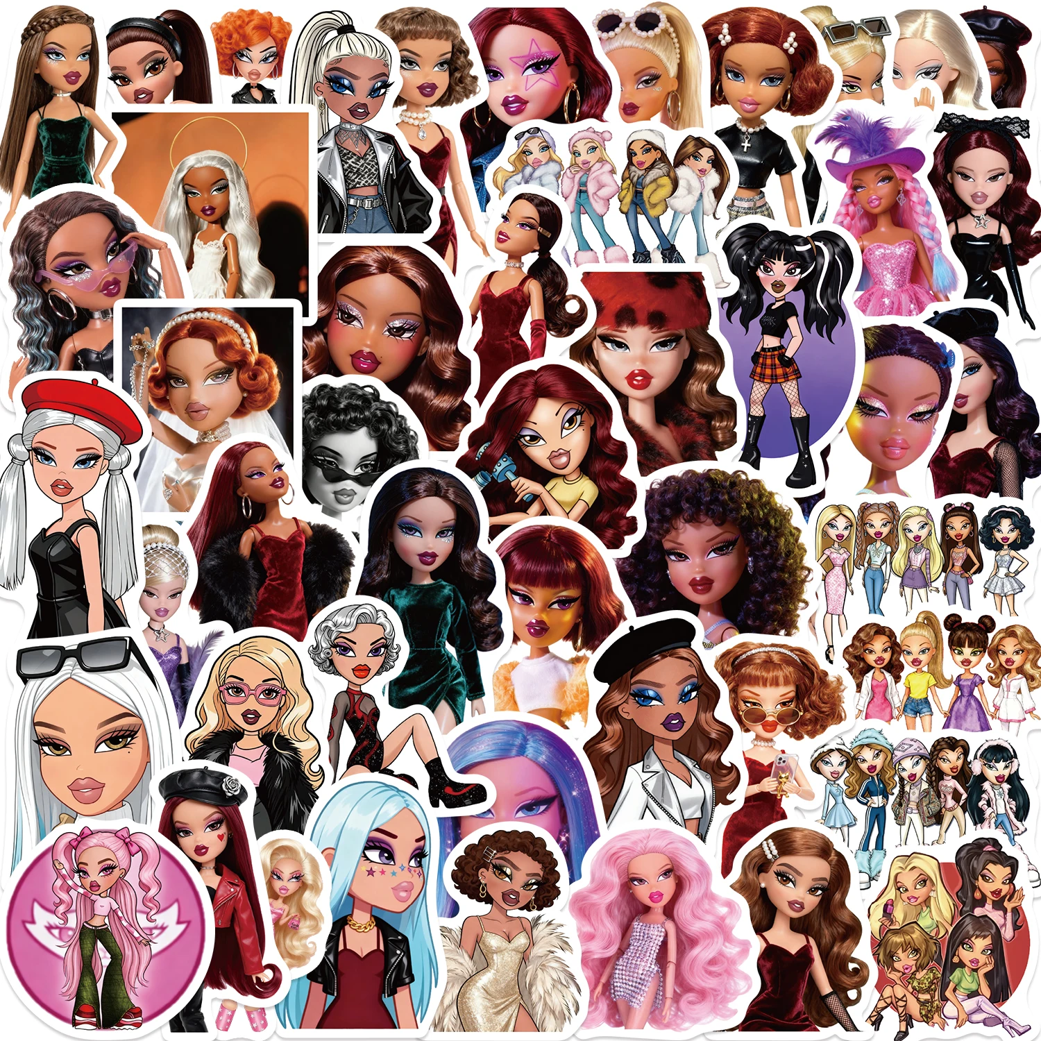 50PCS Cartoon Black…