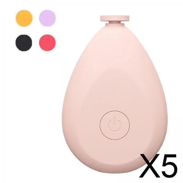 

Электрический триммер для детских ногтей 5-в-1, многофункциональный, с низким уровнем шума, для ухода за ногтями младенцев, розовый