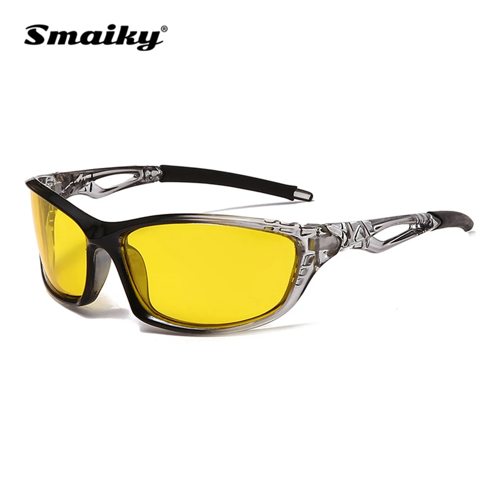 

Smaiky Polarized Sunglasses Night Vision Glasses for Men and Women Anti-Glare Driving Glasses Sports Eyewear