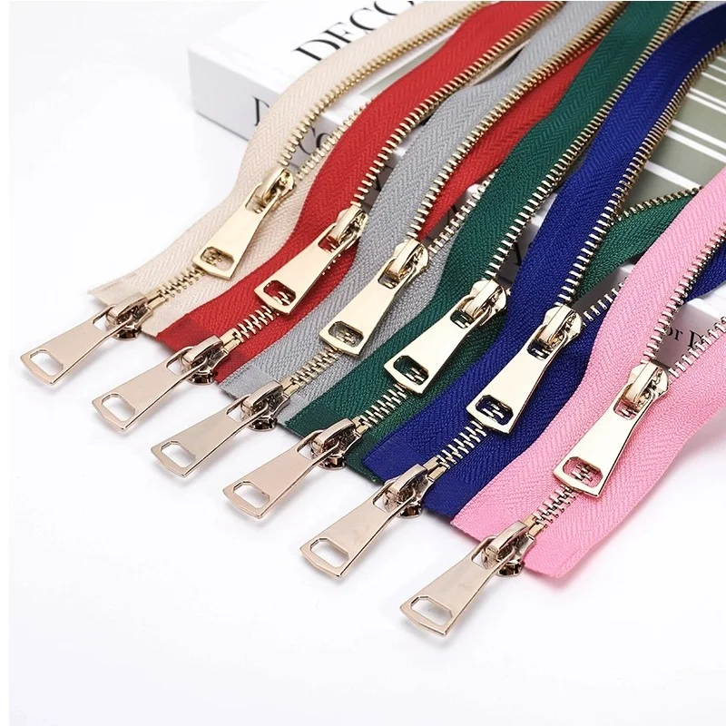 5# 70cm Metal Zipper Open Ended Double Slider Two-way Zip Replaceable Jacket Coat Repair Zip Diy Sewing Accessories