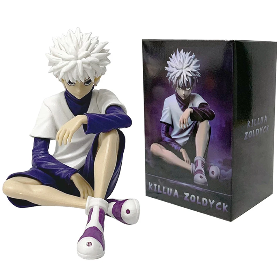 Полноразмерный охотник, персонаж аниме, сидячая поза Qiben, сидячая поза Xiaojie, ручной настольный орнамент, модная модель игрушки из ПВХ