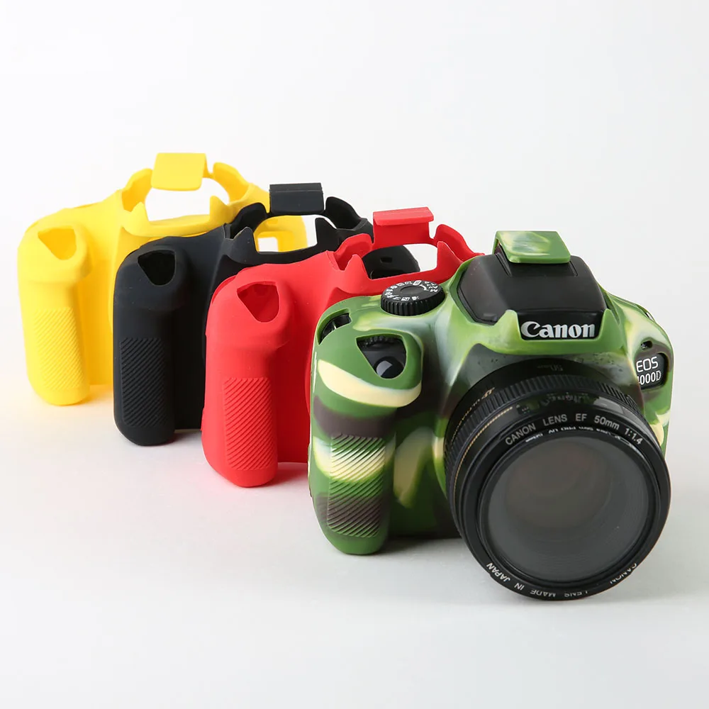 Armor Camera Body Case For Canon EOS 200D 200DII 3000D 4000D 1500D 1300D M50 M50II M100 M200 Soft Silicone Shockproof Cover