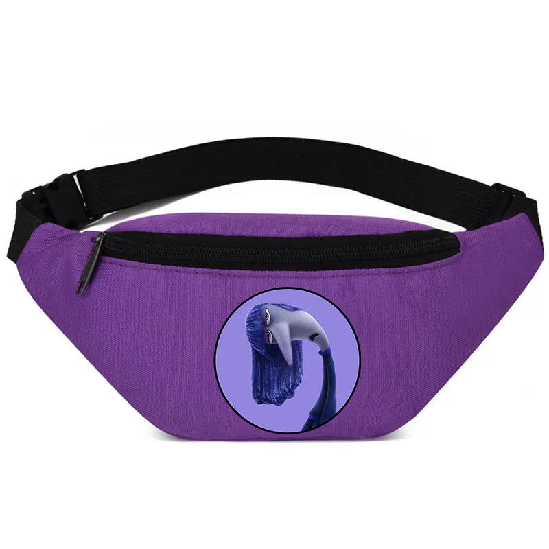 Disney Cartoon Fanny Packs para homens e mulheres, Crossbody Bags, Ansiedade e Raiva, Fanny Packs, Presente de esportes ao ar livre, dentro, 2