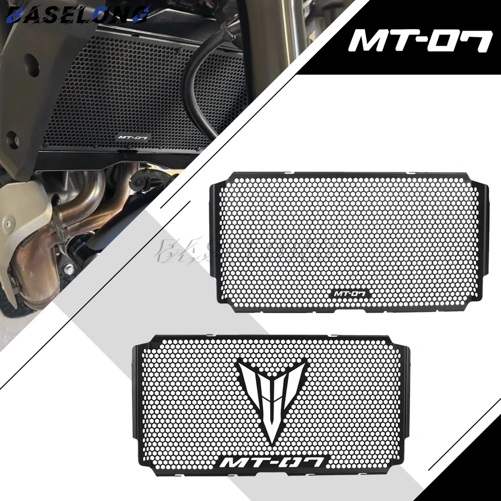 

New Motorcycle Accessories CNC Radiator Grille Guard Protection Cover Protector For Yamaha MT-07 MT07 MT 07 Y-AMT 2025 2026 2027