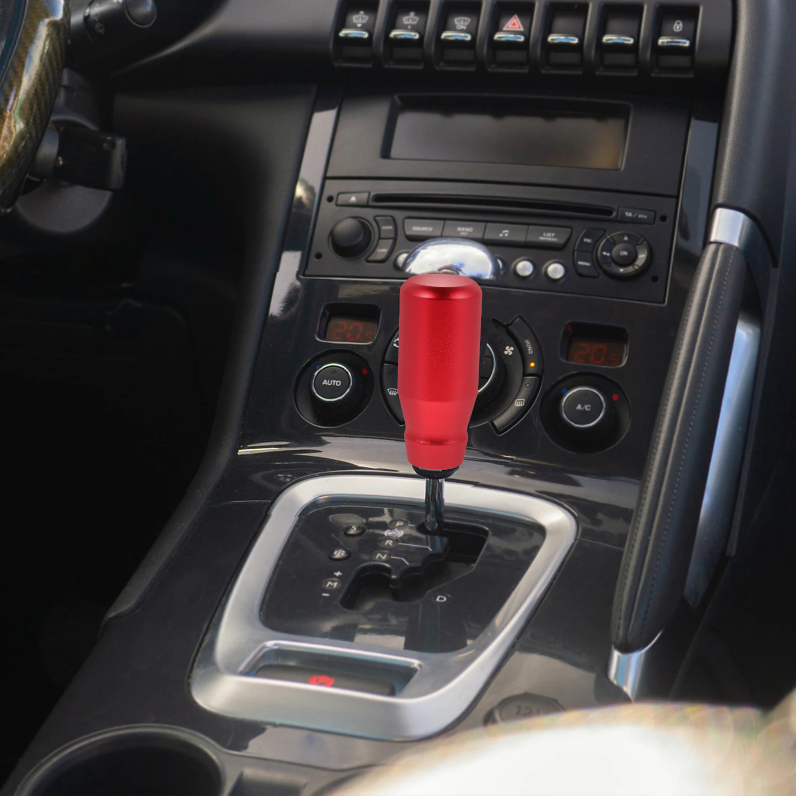 

Universal Aluminum Alloy Heavy Duty Shifter Knob Durable Car Gear Shift Handle For Manual Automatic Vehicles Retainer Included