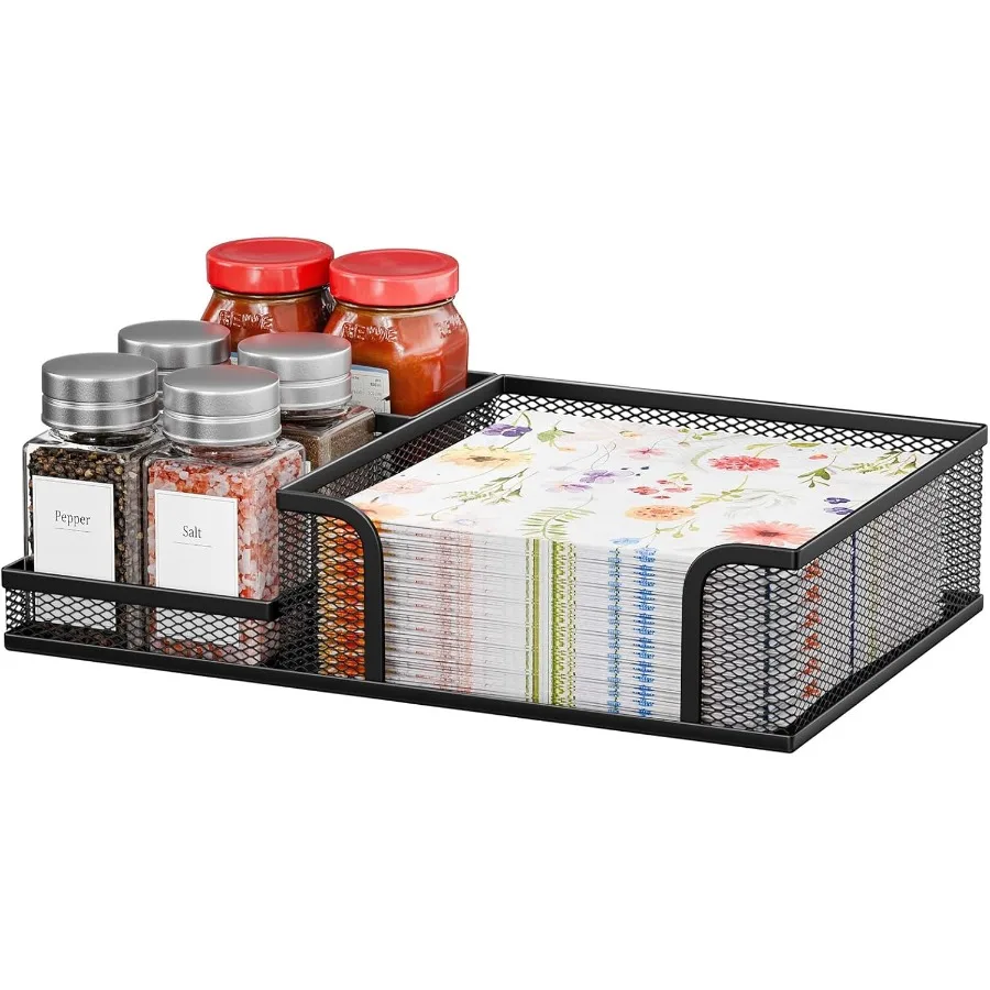 

Квадратный держатель для коктейлей на стол, металлический держатель для ковров для кухни, столовой, современный органайзер для коктейльной бумаги для коктейлей, для соли, перца, ша