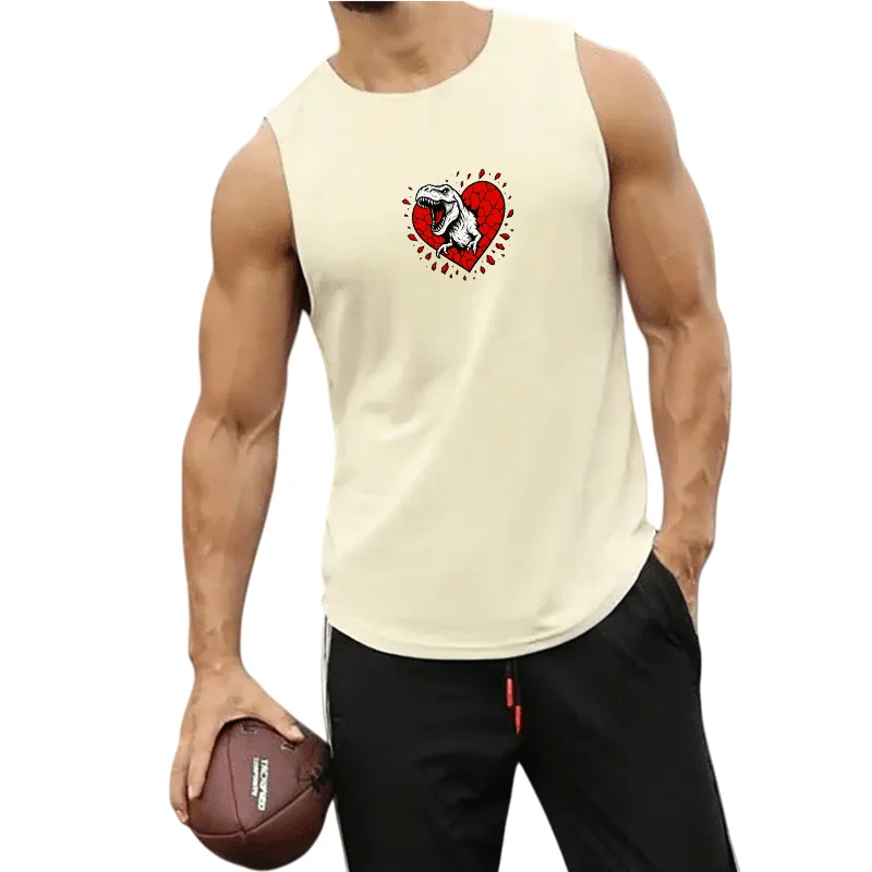 

Fitness loose men tank top sleeveless t-shirt fitness clothes basketball training vest men sport undershirt suit