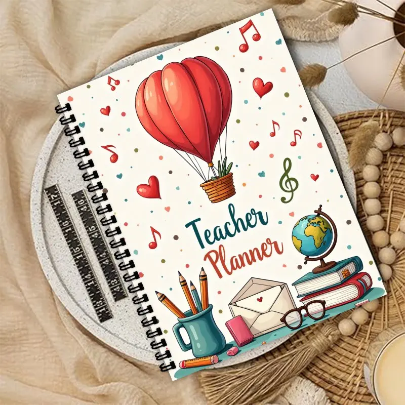 2025-2026 كتاب خطة المعلم، شهريًا، قائانات وجدول الأعمال الأسبوعية، مناسبة في المكاتب والمدارس والاستخدام اليومي للحياة اليومية #5