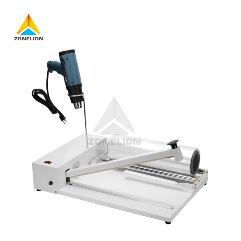 300/450/600 Film Cutting Sealing Wrapping Machine With Manual Heat Shrink