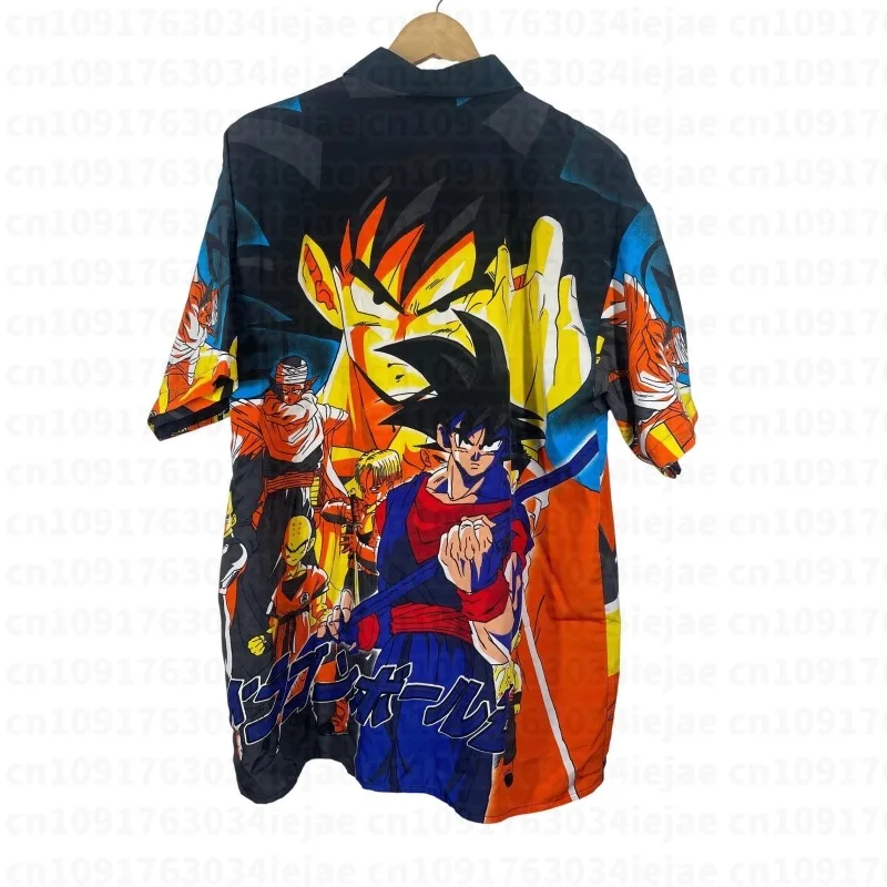 2026 Dragon Ball Erwachsenen-Polo-T-Shirt Anime-Charakter Son Goku Super Saiyan T-Shirt Jungen Kinderkleidung Sommer-T-Shirt Cosplay