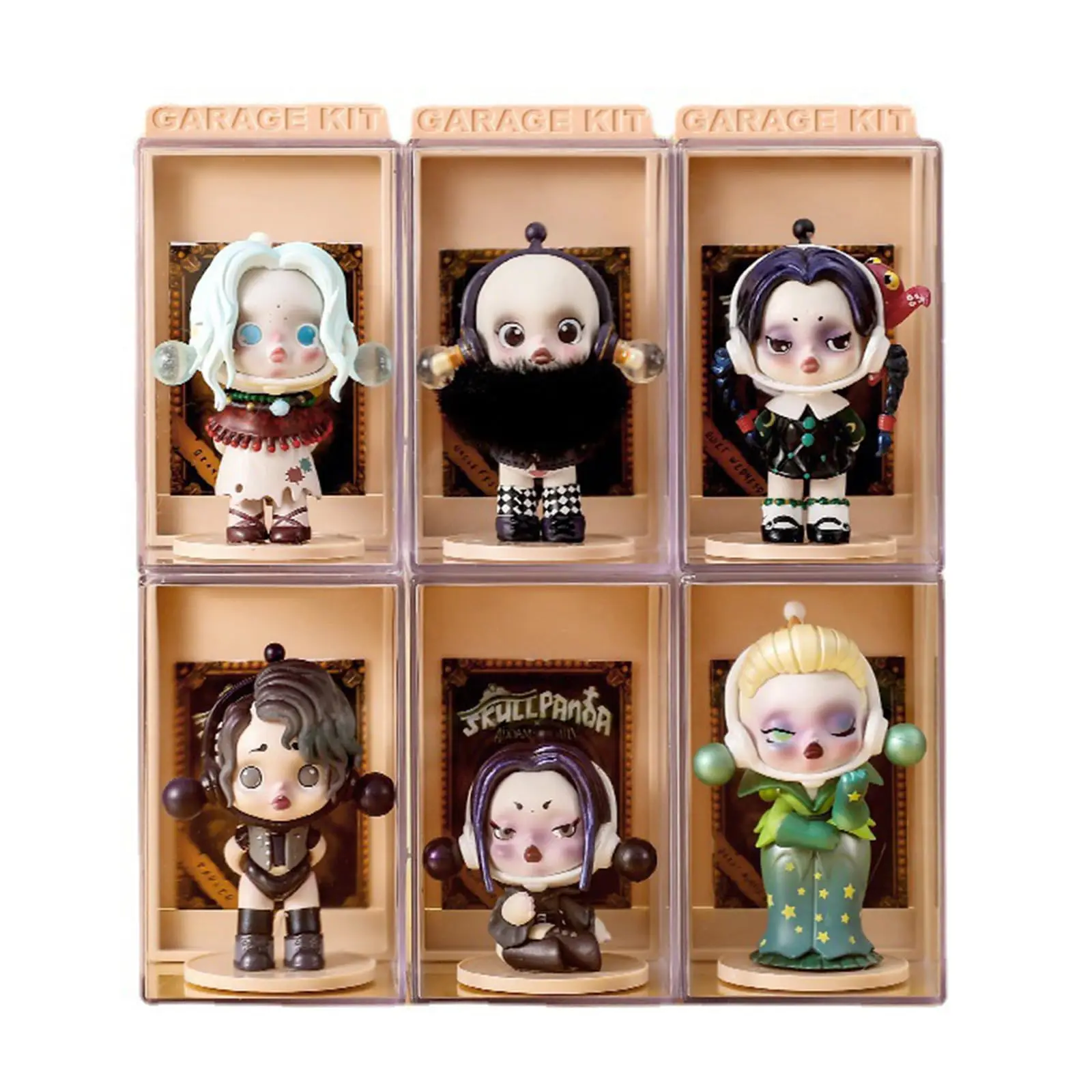 

Blind Box Showcase Pop Mart Figures Display Stand Case Transparent Collectible Model Storage Box Dustproof Toy Doll Organizer