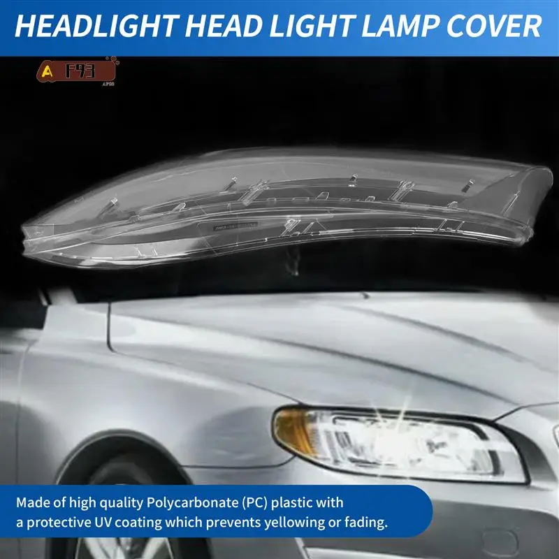 

AF93-левый + правый для Volvo S80 S80L 2008-2015, крышка объектива фар автомобиля, передняя фара, абажур, крышка корпуса лампы, прозрачная