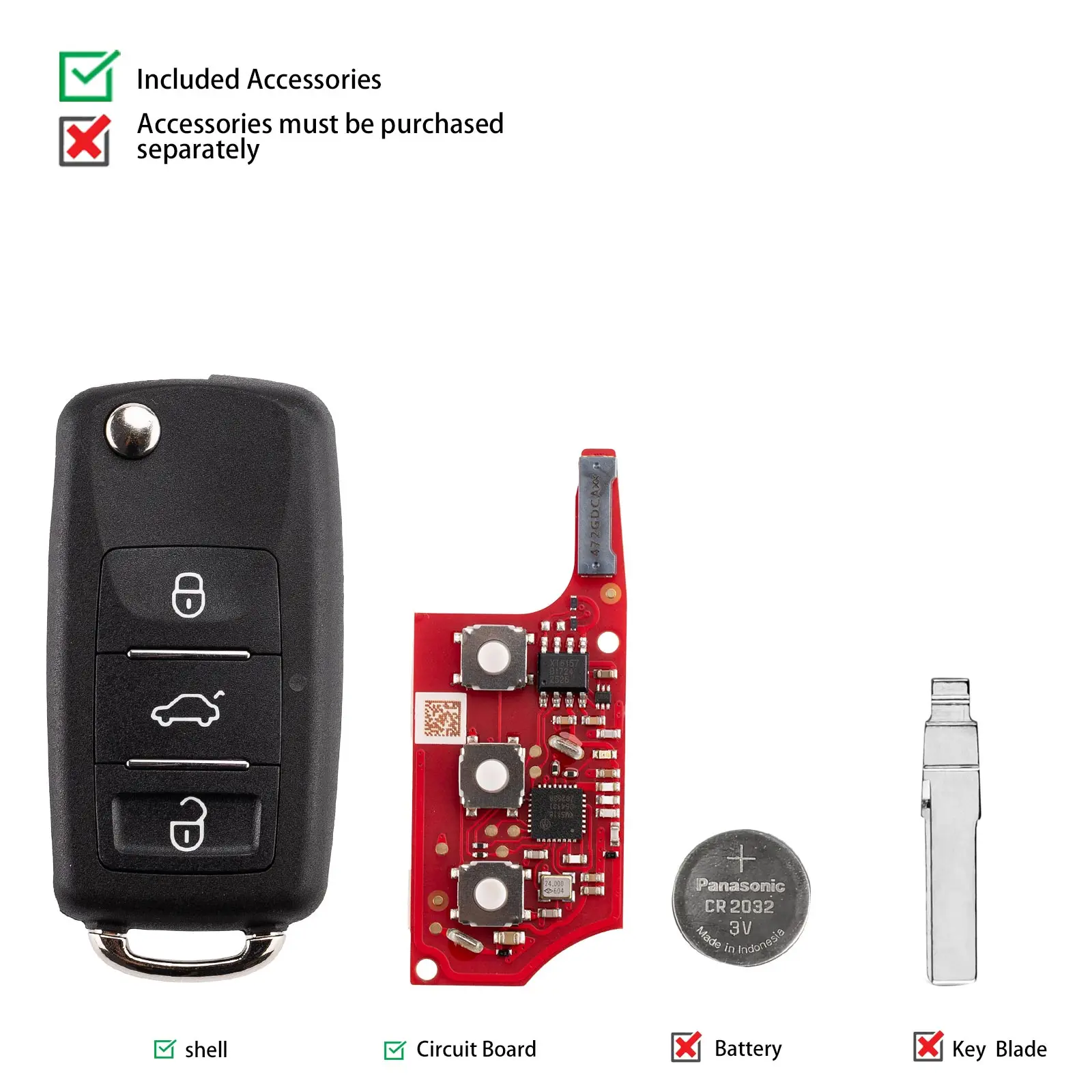 Picture 4: 1PCS XHORSE XEB510EN XEB520EN B5 Universal Super Remote with XT57 Super Chip English Version