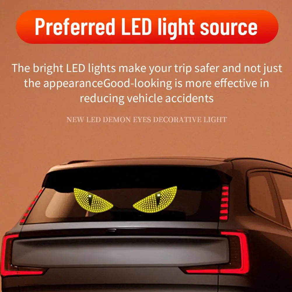 

Demon Eyes LED Dynamic Ambient RGB Interior Car Lights For Front & Rear Windows Car Atmosphere Lights Decoration M6T5