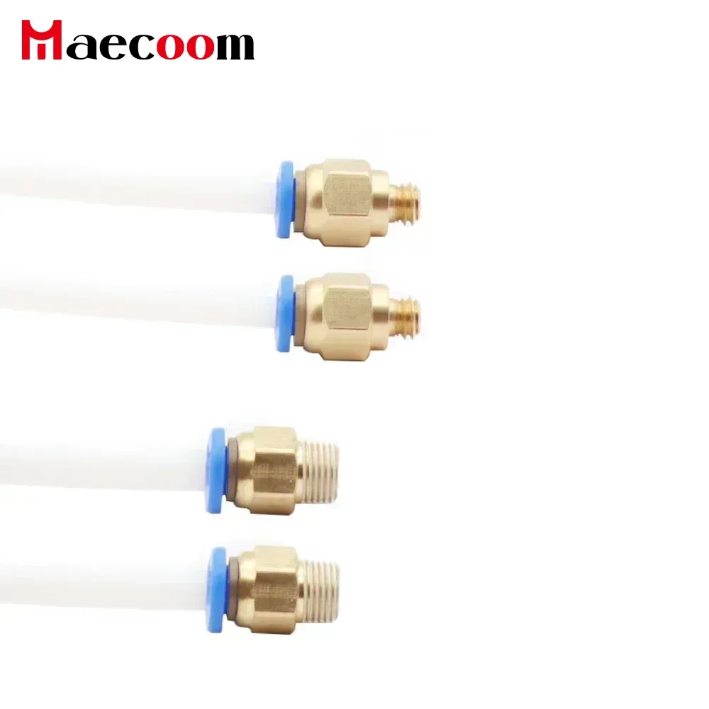 5pcs Pneumatic Connectors For 3D Printers Parts bowden Quick Jointer coupler 1.75/3mm Pipe pc4 m6 m10 fittings PTFE Tube 2/4mm