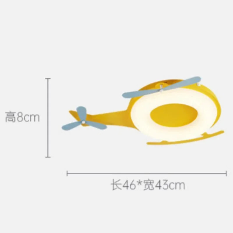 الإبداعية الطائرات LED مصباح السقف لغرفة الطعام غرفة نوم بهو LED غرفة الأطفال مصباح التحكم عن بعد مصباح ديكور المنزل