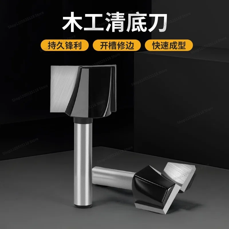 For 1/4 Bottom Cleaner Edge Trimmer Flat Bottom Edge Trimmer Slotting Tool