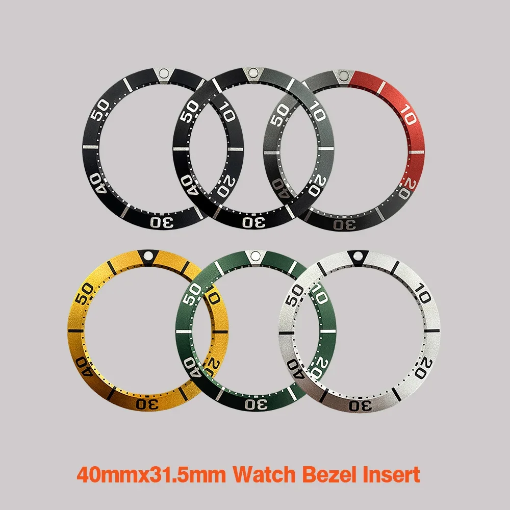 

40mmx31.5mm Sumo Aluminum Bezel Insert Fit for Ocean Sumo SBDC SPB Watch Case NH35 Case Bezel Insert Ring Spare Parts