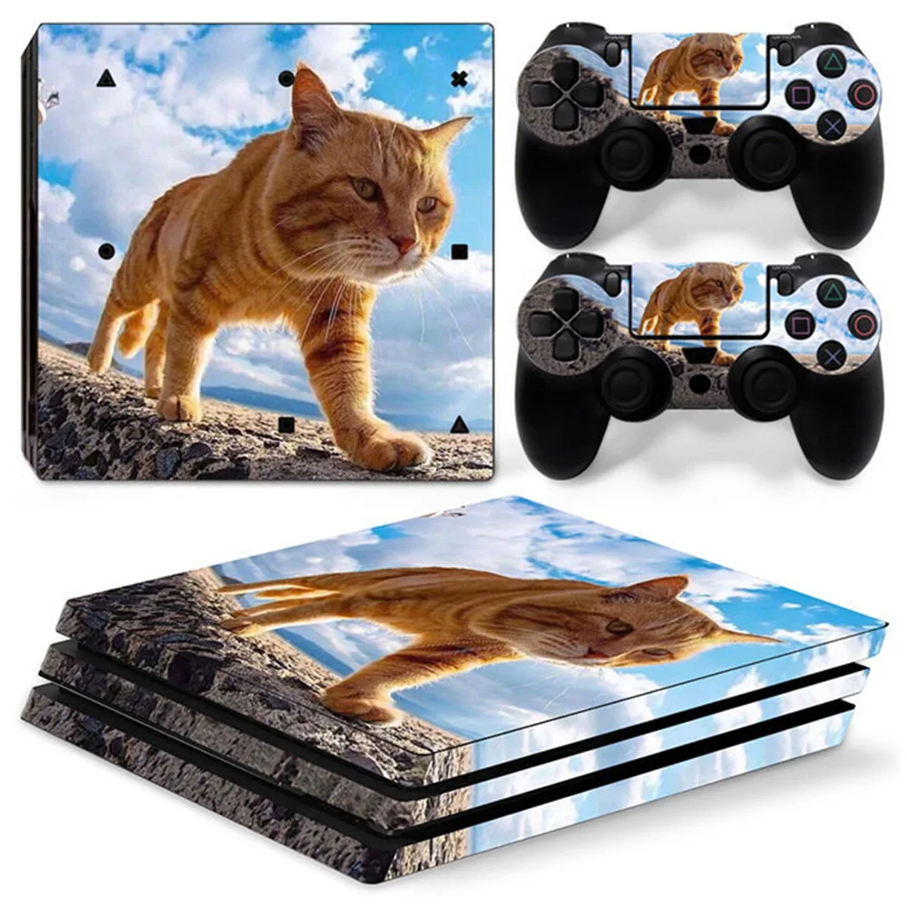 GAME  PS4 Pro Skin Sticker Decal Cover for ps4 Pro Console and 2 Controllers skin Vinyl slim sticker Decal