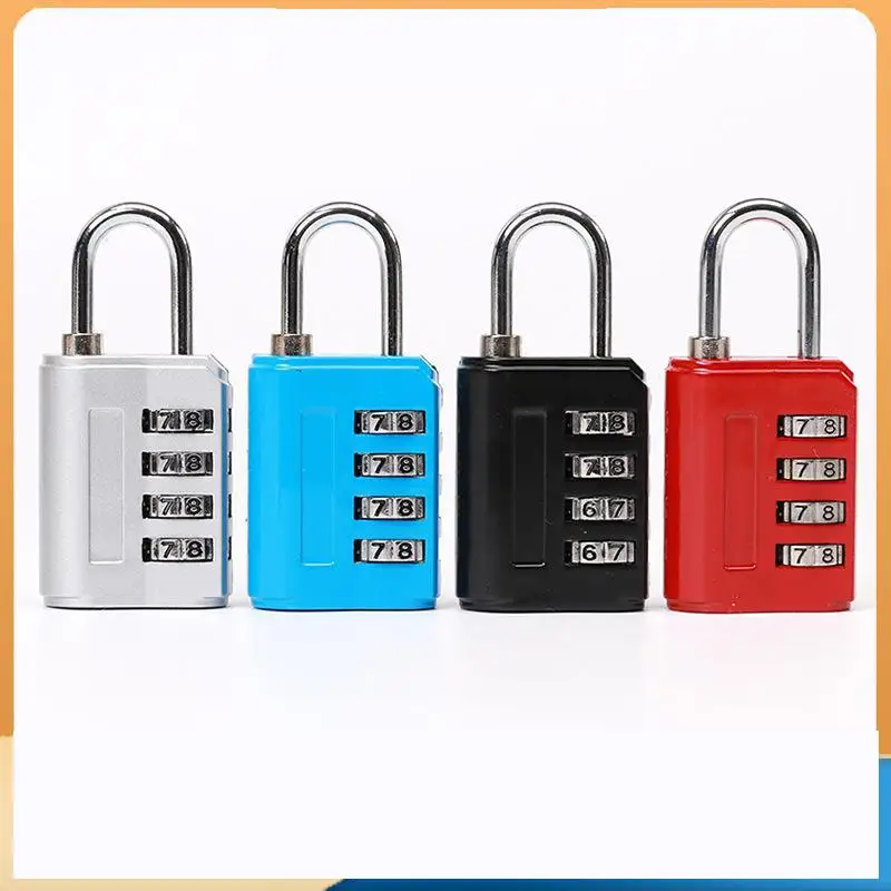 Aluminium Mini Wachtwoord Vier Cijfers Hangslot Bagage Case Combinatie Lock Multi-Gebruik Anti-Diefstal Ladeblok codeslot