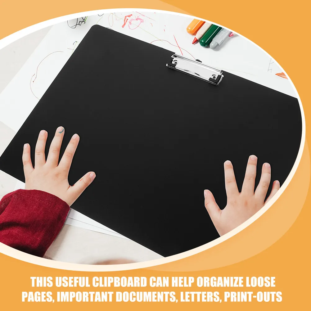 3Pcs A3 Multi-Function Clipboard Thick Plastic Writing Support Board Clamps for Loose Papers Letters Printouts