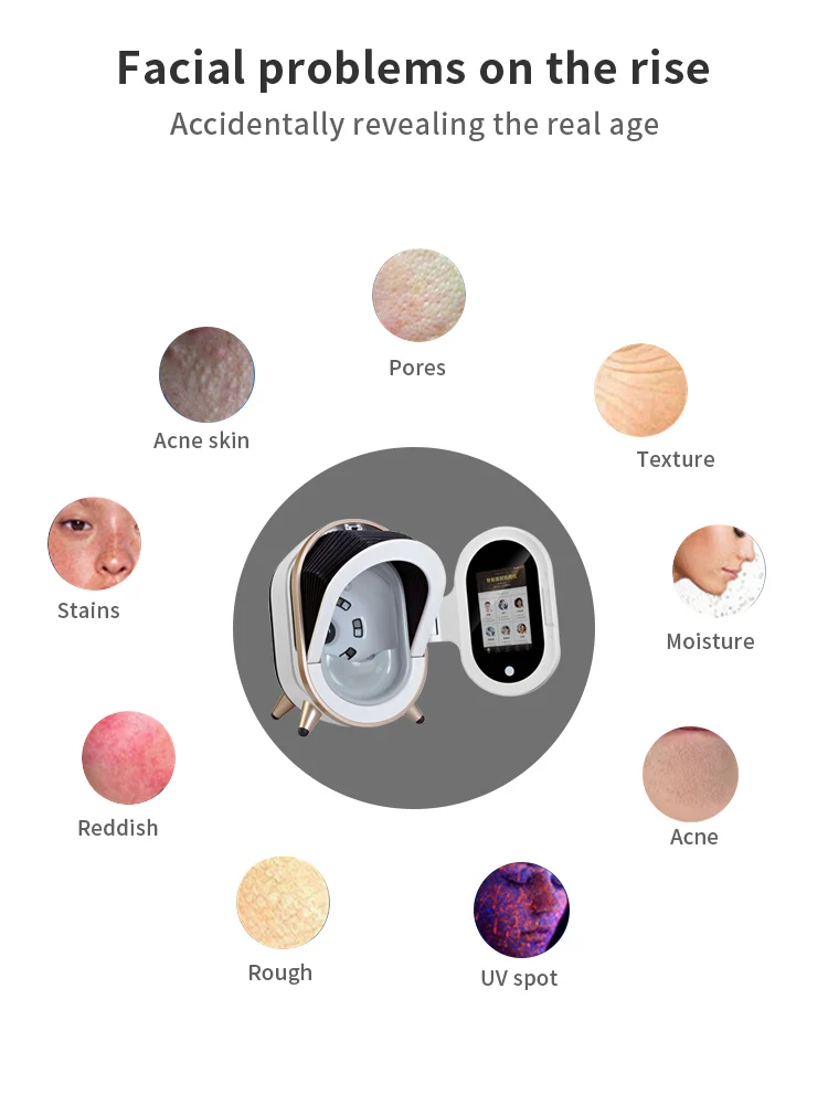 Spa Clinic Use Medical Skin Analyzer Skin and Scalp Analyzer Portable Digital Facial Skin Analyzer Machine 2024 Hot Sale