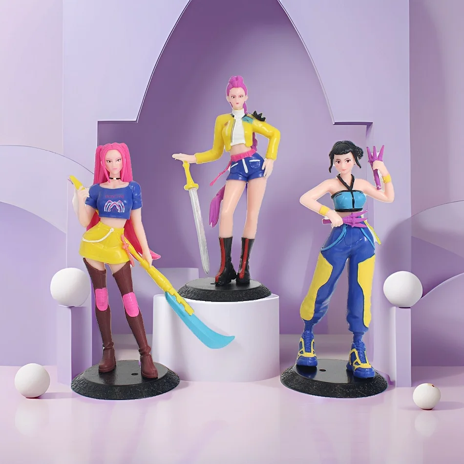 18cm Anime Peripheral Hot Kpop Devil Hunter Korean Idol Rumi Mira Zoe Figurka Akcji Model Statuetka Dekoracja na Biurko Zabawka Prezent