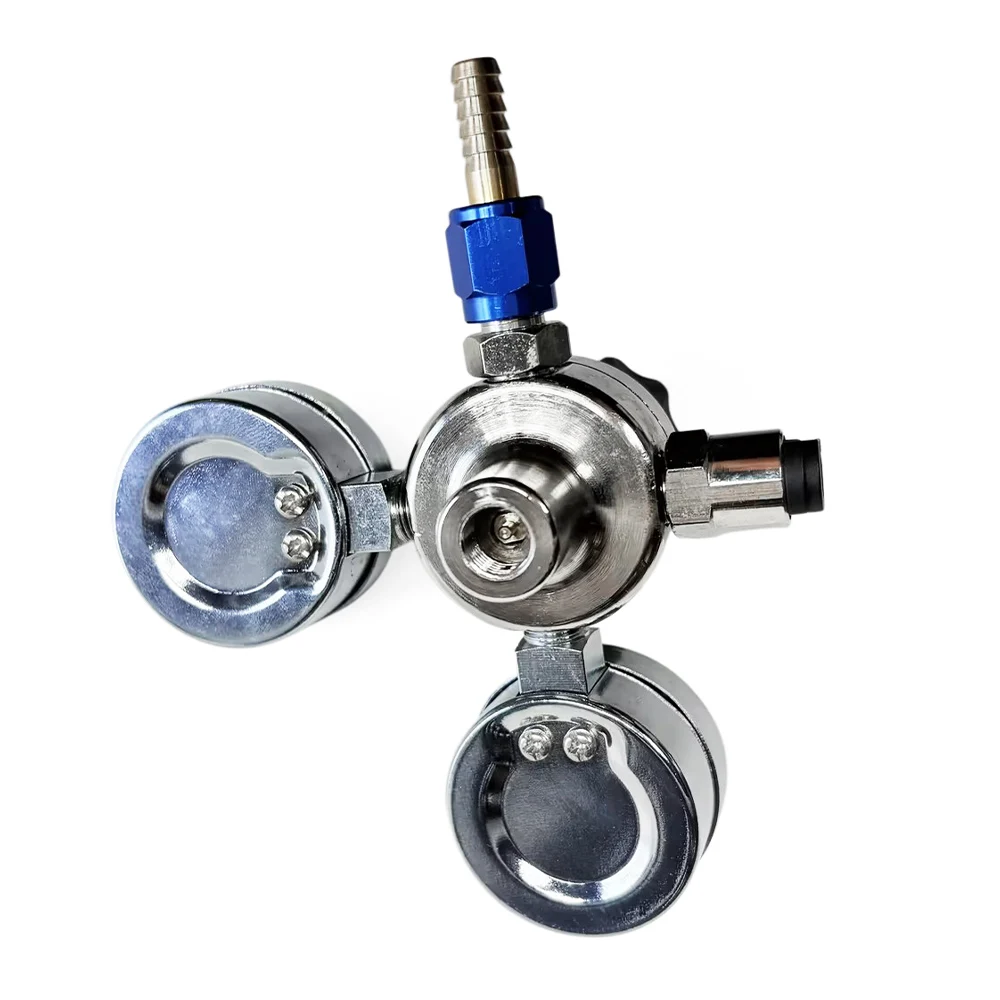 Régulateur KegLand pour jauge de pression d'azote (filetage M10) pour la brassage à domicile de bière d'azote, d'argon et de Co2